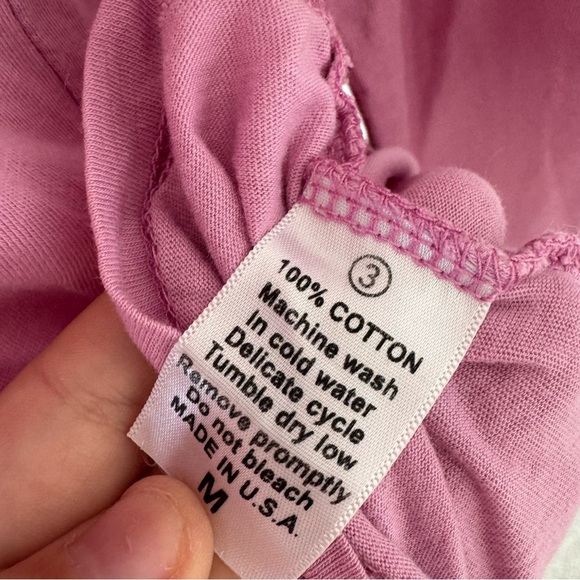 Wrangler Purple Pink Embellished Cross Graphic Print Long Sleeve Shirt medium - Picture 4 of 4